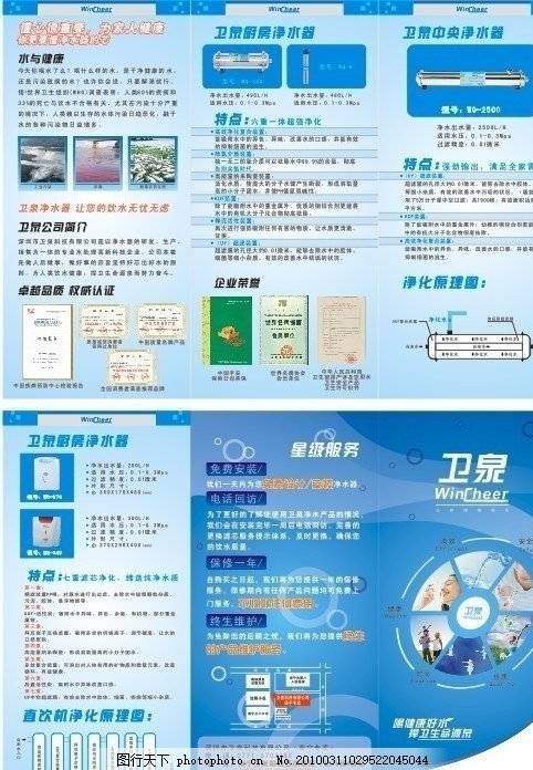 衛泉冰水——清涼每一刻，軟件賦能品牌新高度 \n副標題 三折頁模板 & 矢量設計，高效定制展現品牌魅力 \n\n【內頁第一折】\n引言 炎炎夏日，衛泉冰水為您帶來純凈與沁爽。我們用心精選深層水源，以極速冷卻技術保留天然礦物質，每一口都是活力的激蕩。在數字化浪潮下，您的折頁不再只是一張紙——結合背后的軟件開發能力，我們能為您創建可與受眾互動的電子折頁二維碼，令靜態畫卷躍然流媒體。在這里，每一次翻閱都觸動感官。\nIcon 清新水滴輪廓圍繞齒狀軟件設計元素 \n\n【內頁第二折】\n核心長項 專為速度與印象打